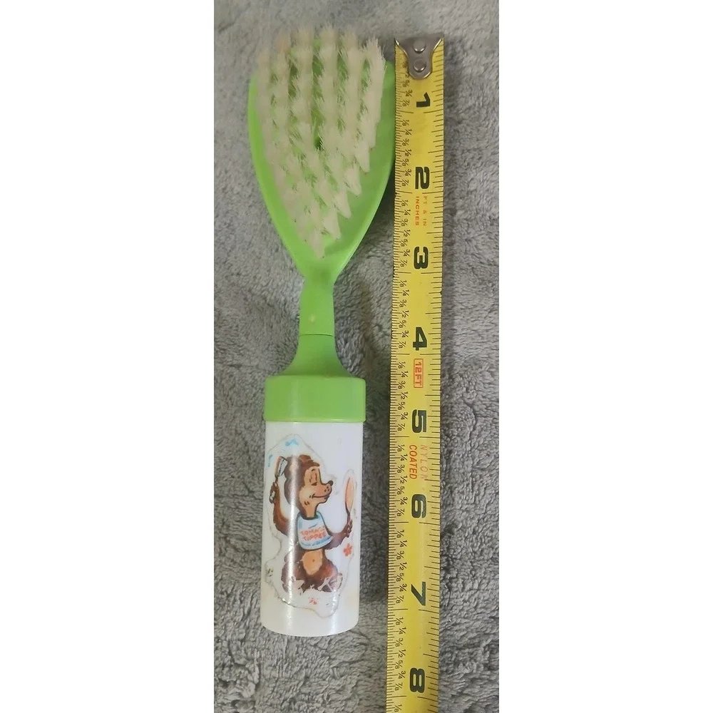 Vintage Tommee Tippee‎ Baby Musical Hair Brush Bear Graphic Hong Kong 7.5